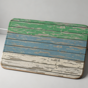 Low-profile rubber doormat