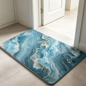 Rubber Door Mat, Scroll Pin