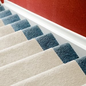 Non-Slip Carpet Stair & Floor Protector - Beige, 30' L x 30" W - Durable, Washable Low-Pile Protector for Carpeted Stairs, Floors, High-Traffic Areas, and Entryways