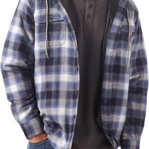 Men's Long-Sleeve Polar Fleece Shirt Jacket